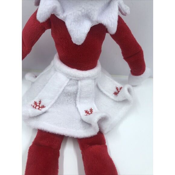 Elf on the Shelf Plush 14" Girl Doll 2010 Ruffled Skirt Snowflakes Christmas Toy - Picture 9 of 16